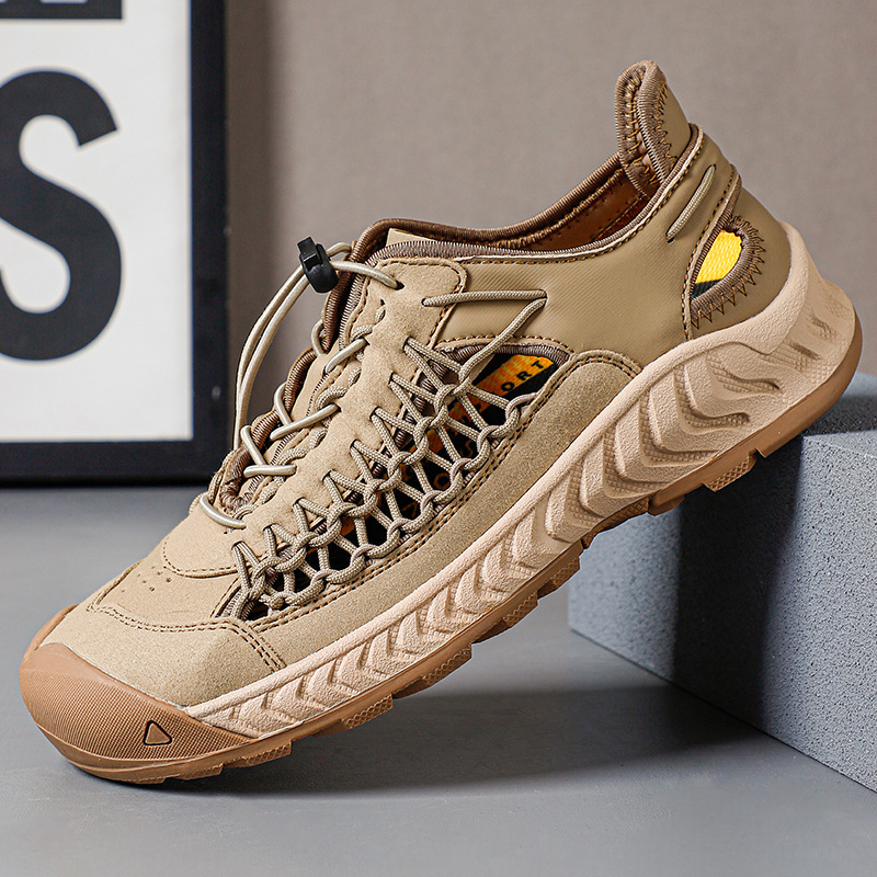 Hand-woven Sandals Men's Non-slip Wear-resistant Summer Outer Wear Breathable Closed Toe – Bild 2