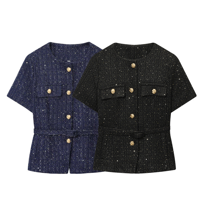 Women's Vest With Belt Texture - Image 2