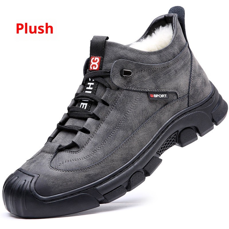 Cotton Wool Cold-proof Non-slip Warm Velvet Padded Thickened Northeast Snow Boots Large Size Shoes — изображение 5