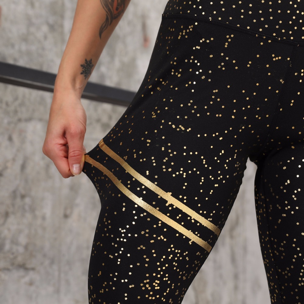 Sequined Printed Slim-fit Yoga Sports Pants For Women - Image 5