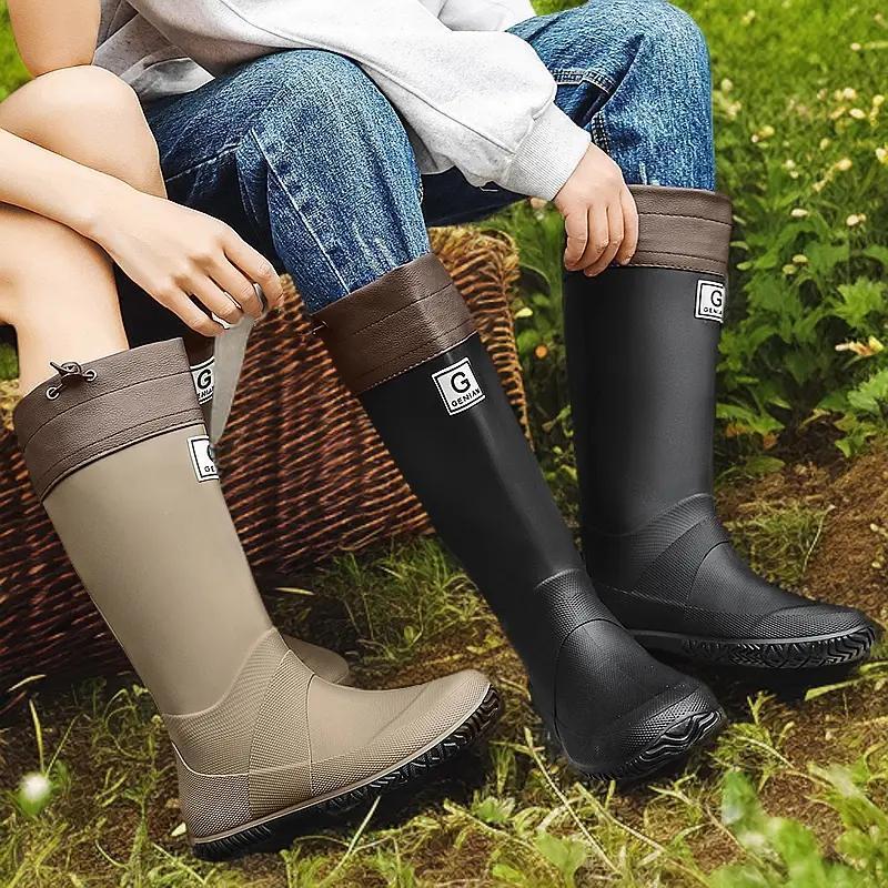 Men's And Women's High Non-slip Wear-resistant Rain Boots - Image 2