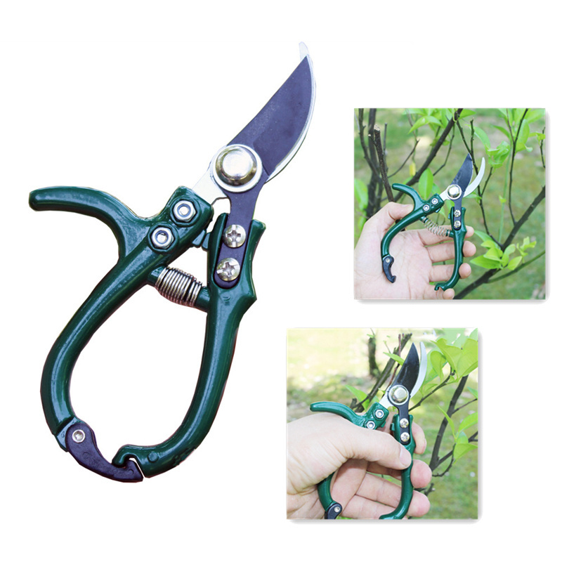 Multifunctional Garden Scissors Pruning Shears Manual With Safety Buckle Stainless Steel Spring Gardening Pruning Shear Branch Plant Cutter - Image 7