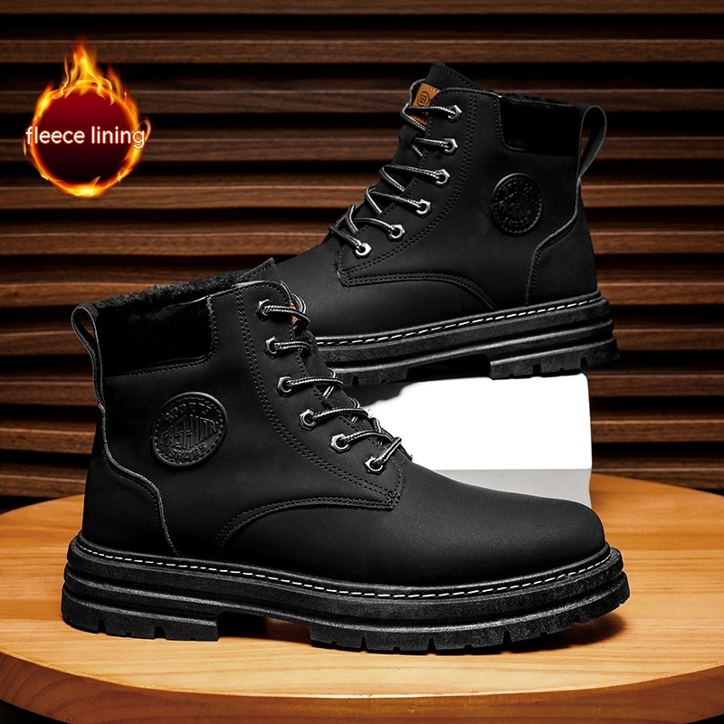 Men's High-top Warm Martin Boots Thickened — изображение 4