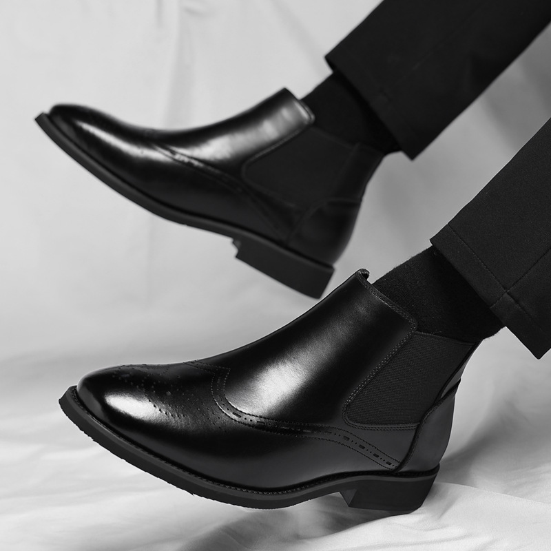 Fashion British Vintage Fleece-lined Boots For Men - Image 4