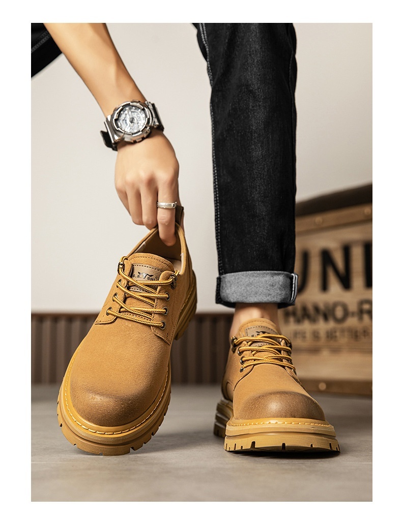 Men's Casual Leather Martin Boots - Image 6