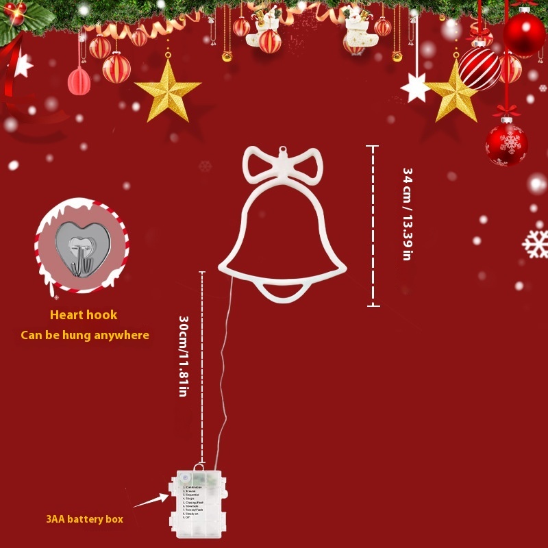 Christmas Bell Hanging Lamp Atmosphere Christmas Tree Decoration - Image 5