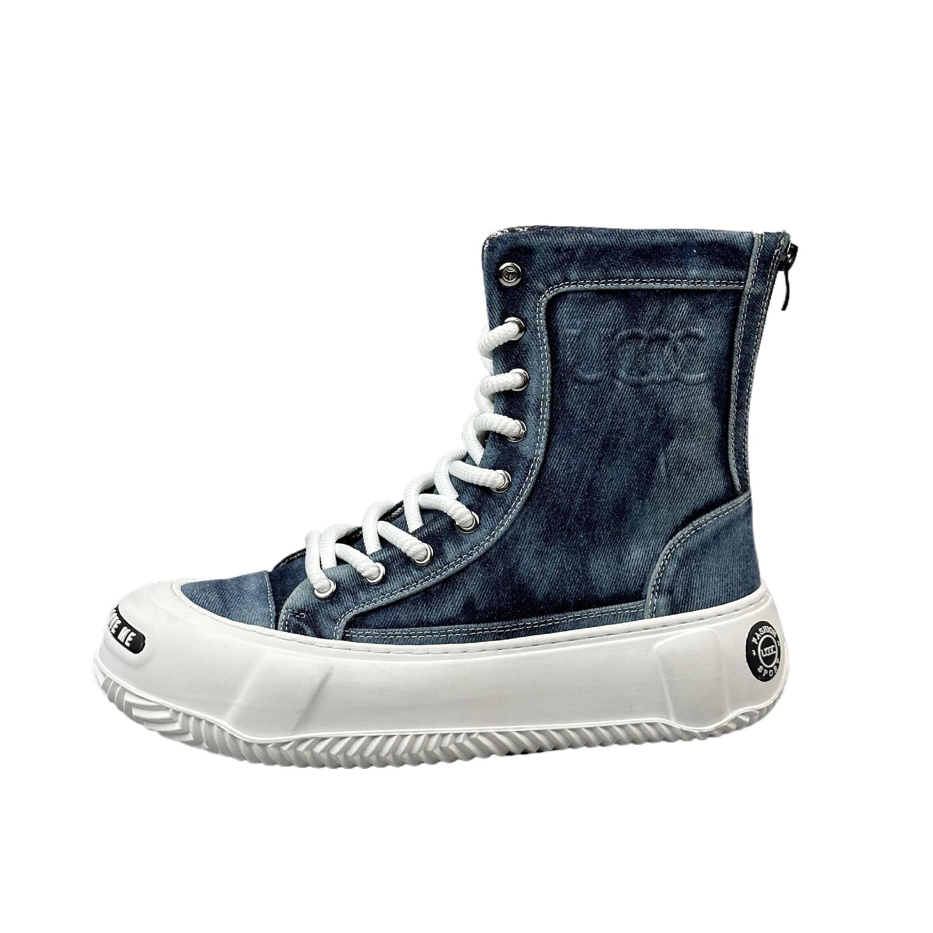 High-top Canvas Boots Fashionable All-match Fashion Boots Men - Image 5