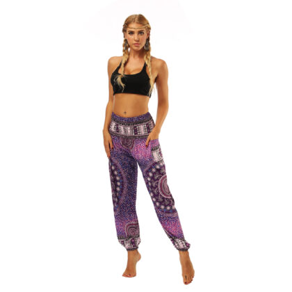 Women's Ethnic Sports Print Yoga Pants
