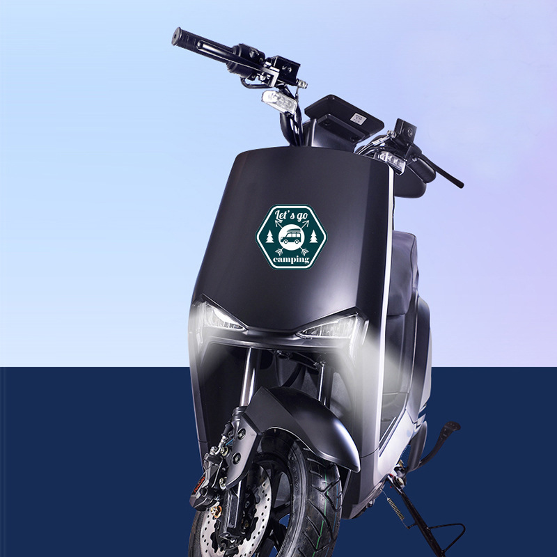 Camping Funny Car Sticker Cartoon Creative Motorcycle Refrigerator Skateboard — изображение 3