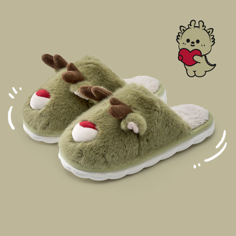 Cartoon Cotton Slippers Inner Velvet Insulated Cotton-padded Shoes — изображение 8