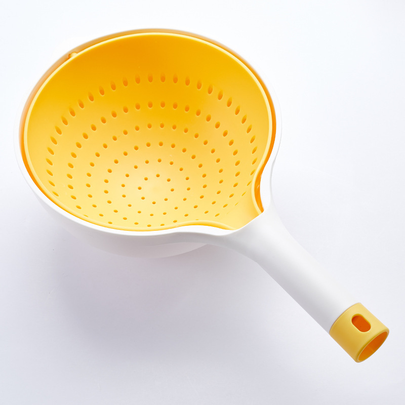 Multifunctional Drain Bowl Household Kitchen Dish Basin Drain Basket Plastic Creative Vegetable Fruits Food Colander Baskets - Image 5