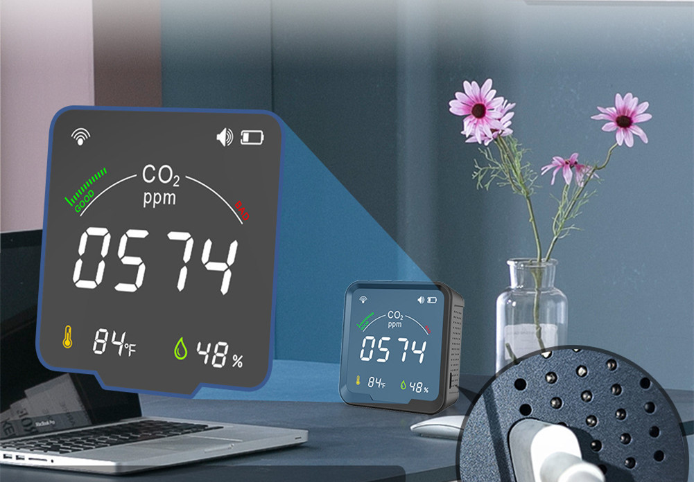 LED Color Screen Graffiti WIFI Smart Home Temperature And Humidity Sensor – Bild 6