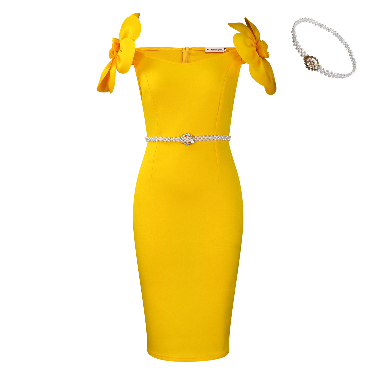 Women's Three-dimensional Floral Elegant Dress – Bild 9