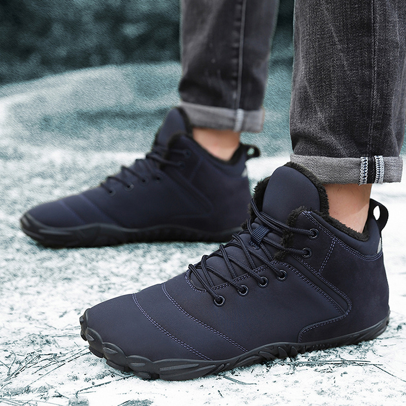 Men's Comfortable Casual Warm And Plush Thick Cotton Boots — изображение 3