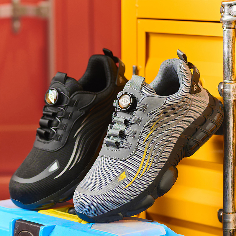 Men's Anti-smashing And Anti-penetration Steel Toe Cap Safety Shoes – Bild 5