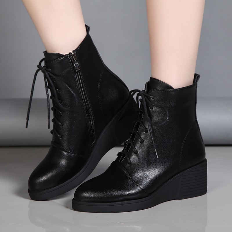 Martin Boots Lace-up Wedge Platform - Image 6
