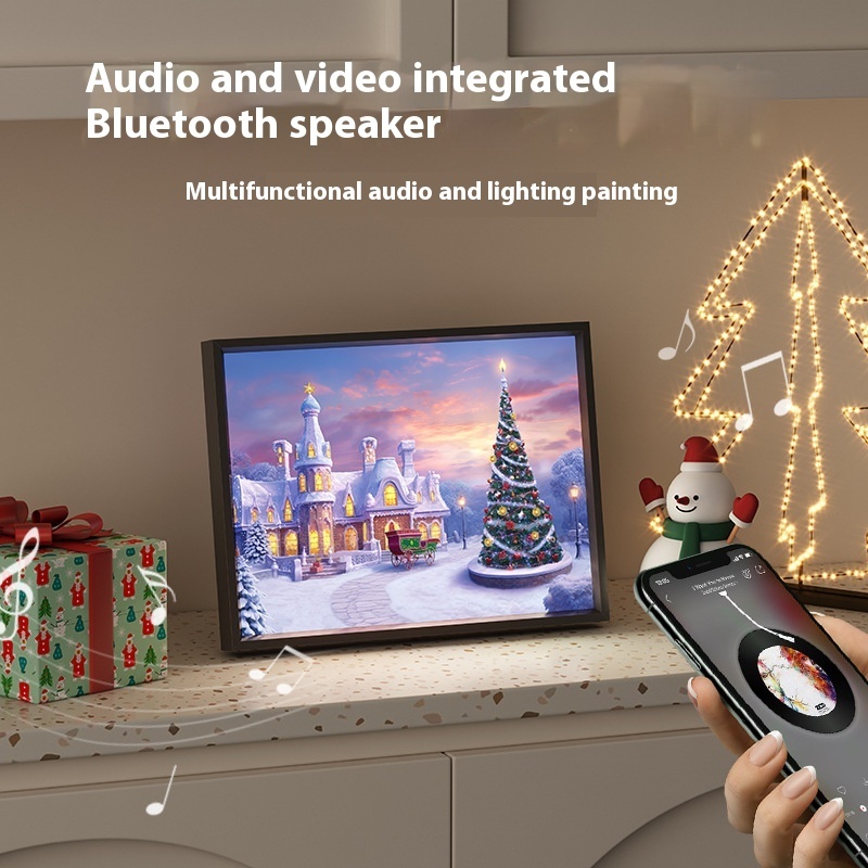 Christmas Small Gift Mini Bluetooth Speaker Painting — изображение 2