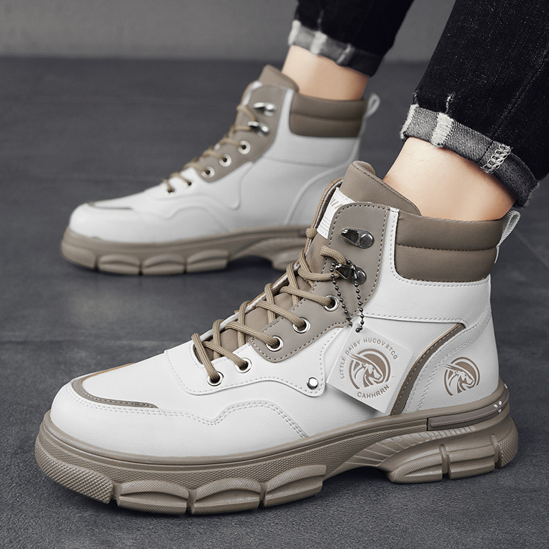 Men's Casual Trend High Top British Style Martin Boots - Image 8