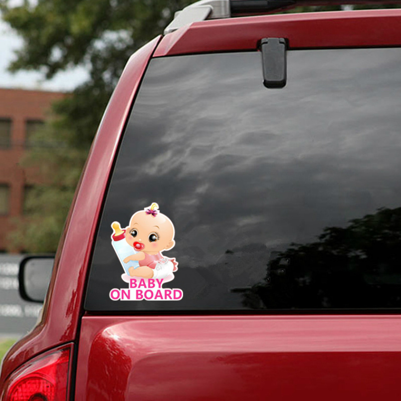Baby On Board Princess Bottle Car Reflective Sticker — изображение 3