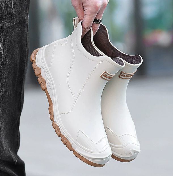 Fashion Non-slip Flat Short Rubber Boots Men - Image 10