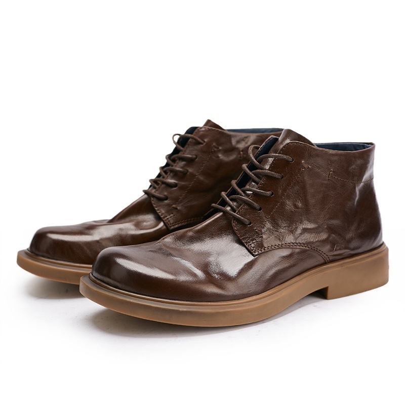 Men's Grab Pattern Business Casual High-top Martin Boots — изображение 5