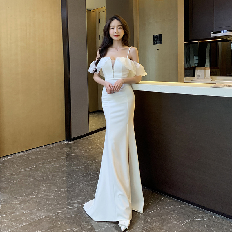 One-neck Low-cut Long Halter Dress — изображение 2