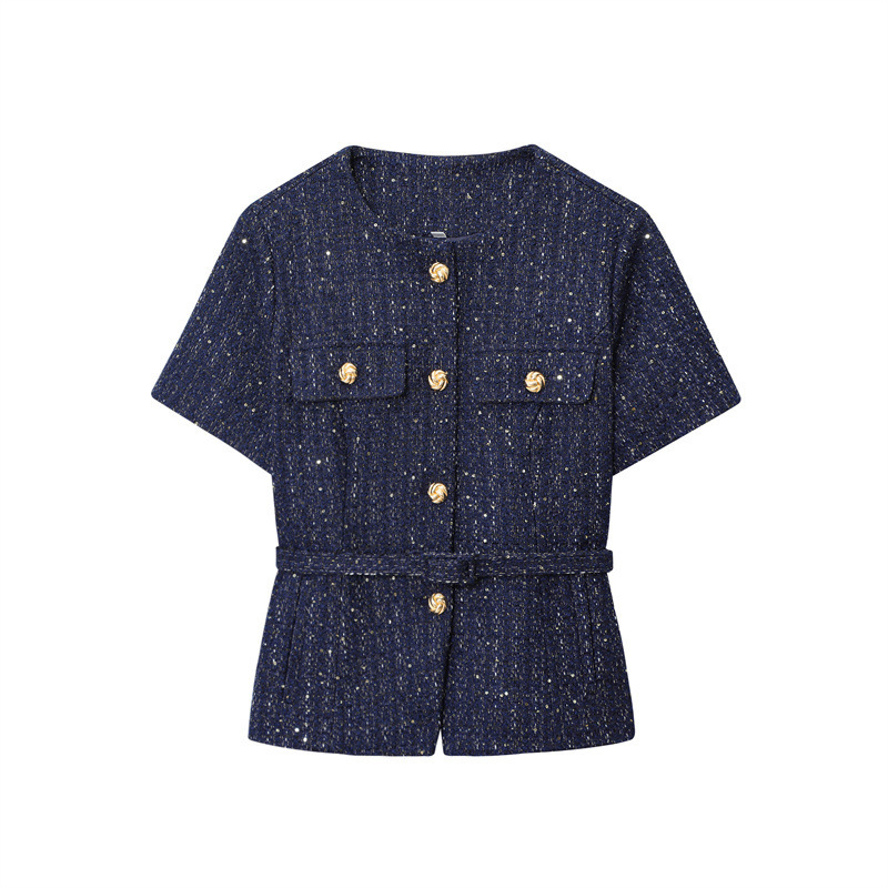 Women's Vest With Belt Texture - Image 6