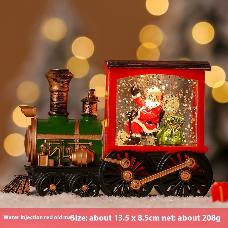 Christmas Train Luminous Interior Water Injection Desktop Decoration — изображение 8