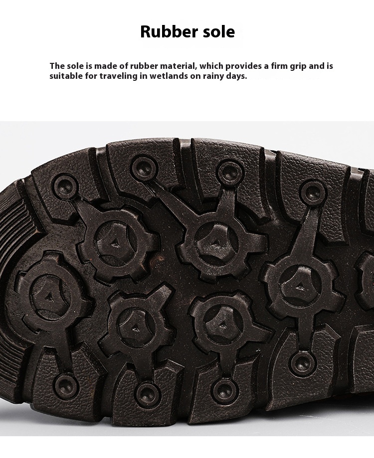 Men's Casual High Top Cotton Padded Warm Handmade Boots - Image 9