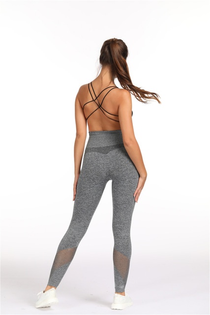 Yoga pants high waist stretch fitness track pants – Bild 3