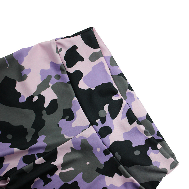 Women's Camouflage High Waist Yoga Pants - Image 8