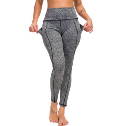 Hip-lifting Bottom Stitching Cross-over Women's Yoga Pants