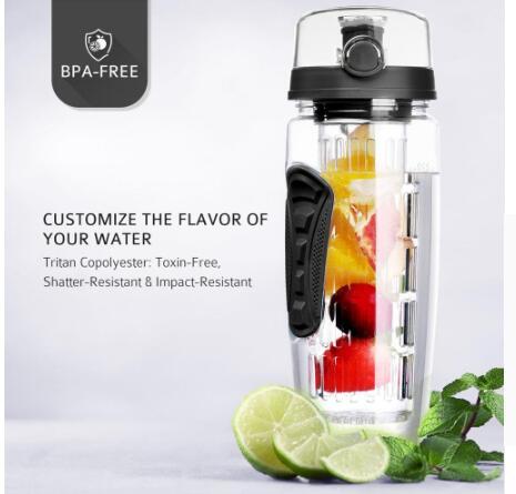 Free Fruit Infuser Juice Shaker Bottle Portable Climbing Camp Bottle - Image 3