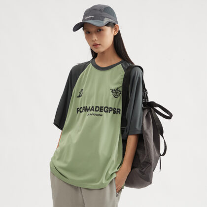 Retro Patchwork Printed Short Sleeve