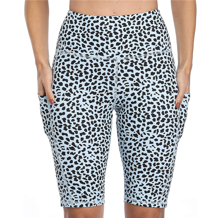 Women's Fashion Casual Leopard Print Printed High Waist High Stretch Yoga Pants - Image 9
