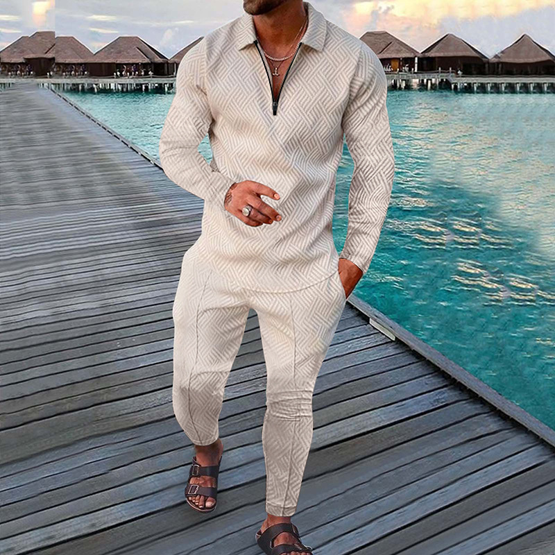 Autumn Long-sleeved Trousers Two-piece Sports And Leisure Men's Suit - Image 2