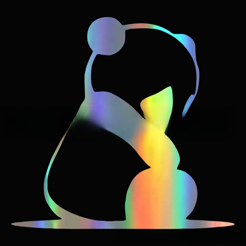 Peeking Panda Automobile Sticker Vinyl Creative Decal Cute Panda Car Accessories — изображение 8