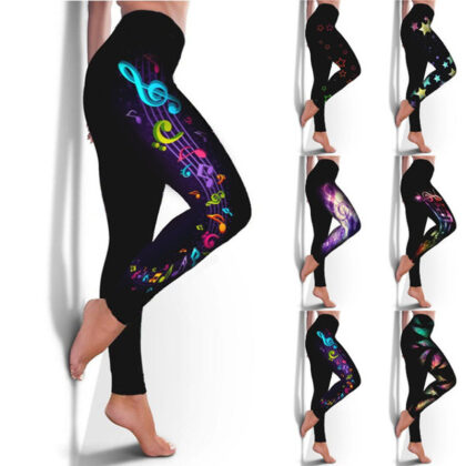 Fashion Women's Printed Trousers Yoga Pants