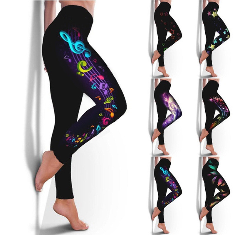 Fashion Women's Printed Trousers Yoga Pants