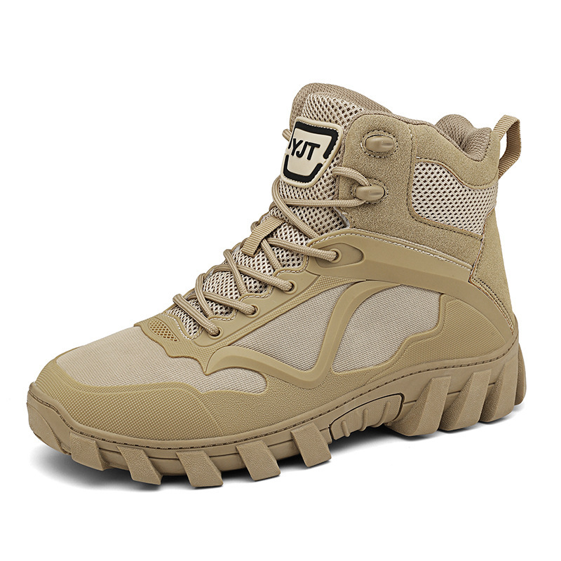 Outdoor High-top Men's Work Shoes Thick Bottom Non-slip - Image 3