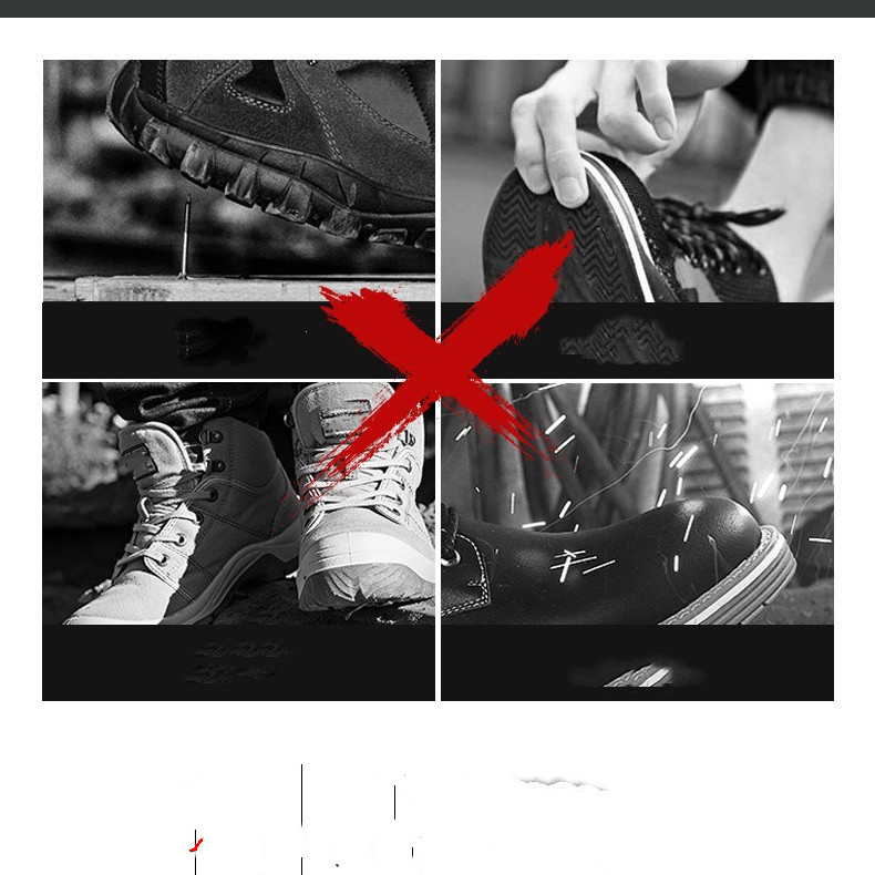 Safety Shoes Men's Flying Woven Breathable Type Safety Shoes – Bild 2