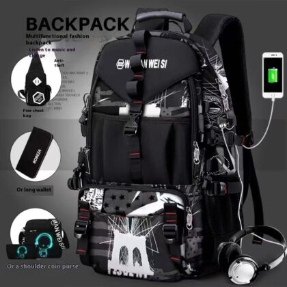 Men's Waterproof Oxford Cloth Backpack Hiking Backpack