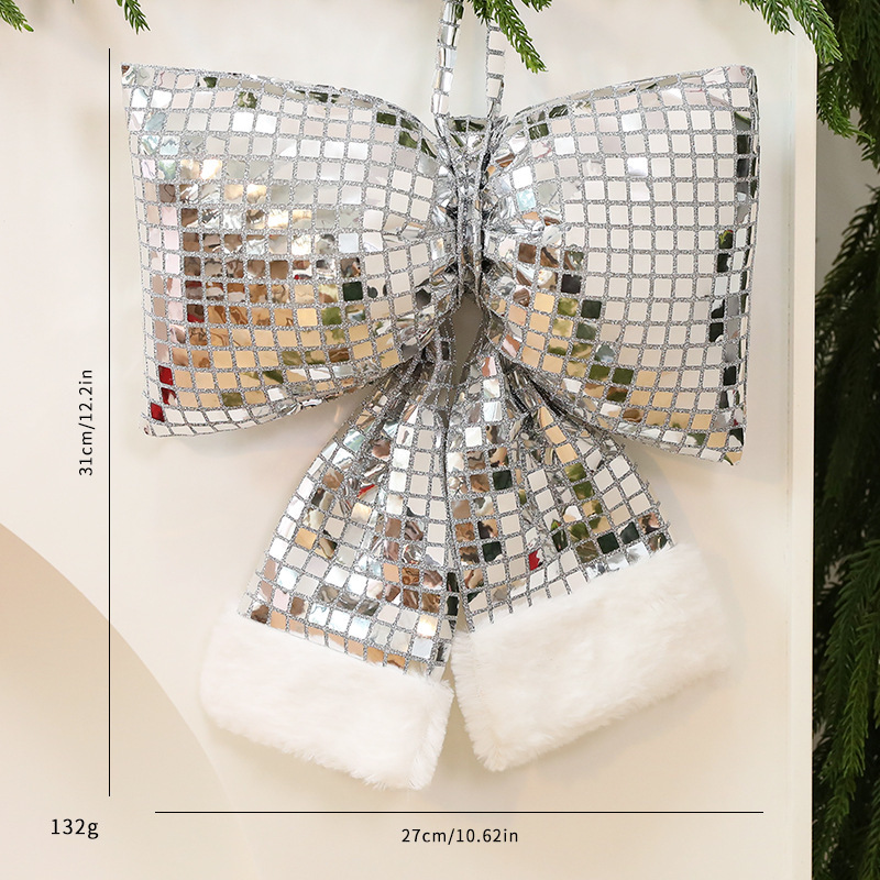 Mirror Bow Christmas Tree Decoration - Image 7