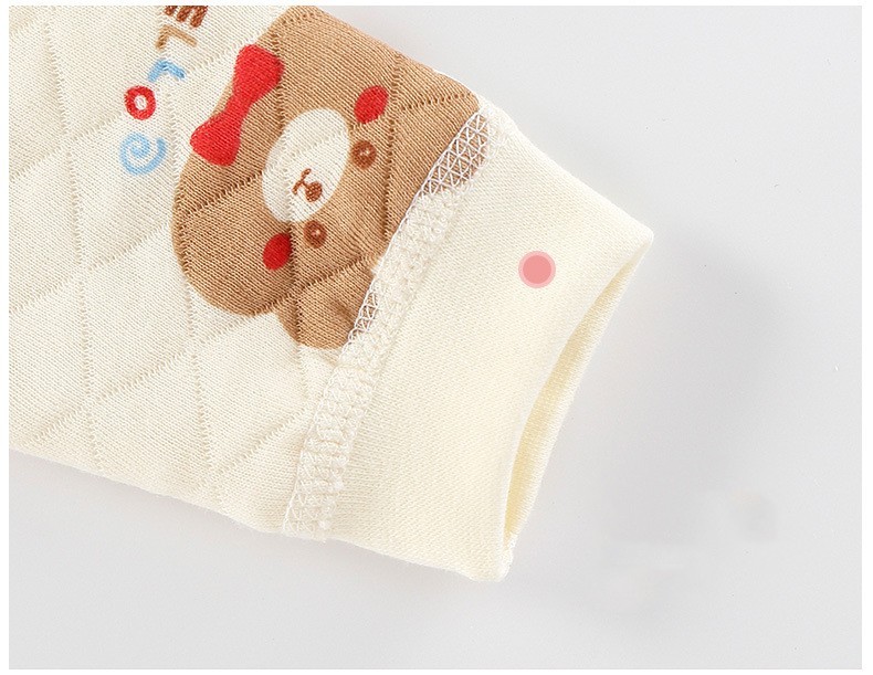 Padded Long Sleeve Baby Onesie - Image 5