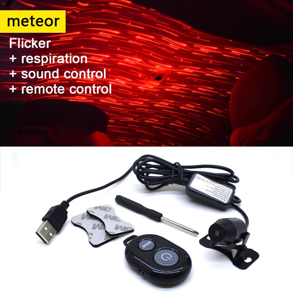 LED USB car atmosphere ambient star DJ light RGB colorful music indoor lamp decorative light - Image 5