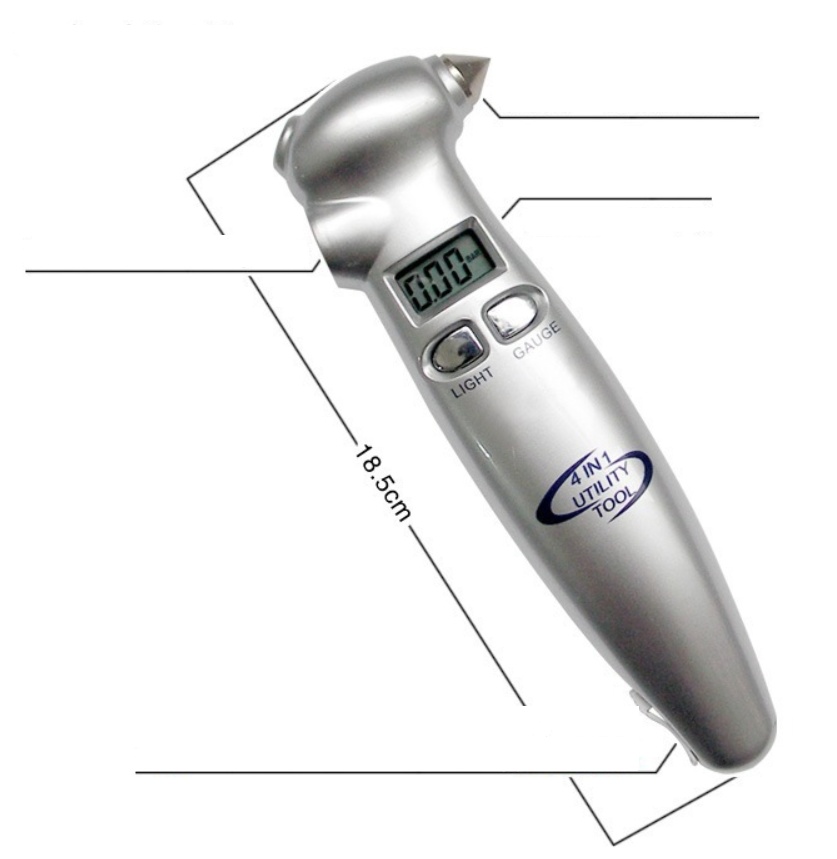 Four-in-One Tire Pressure Gauge - Image 2