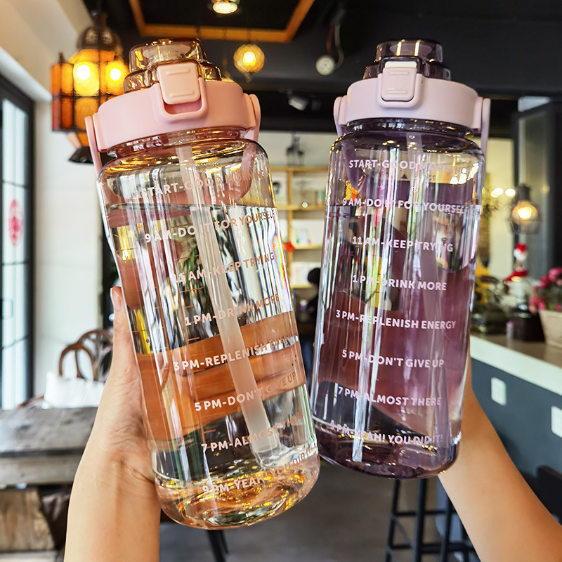 Large Plastic Cup Portable Water Bottle - Image 9