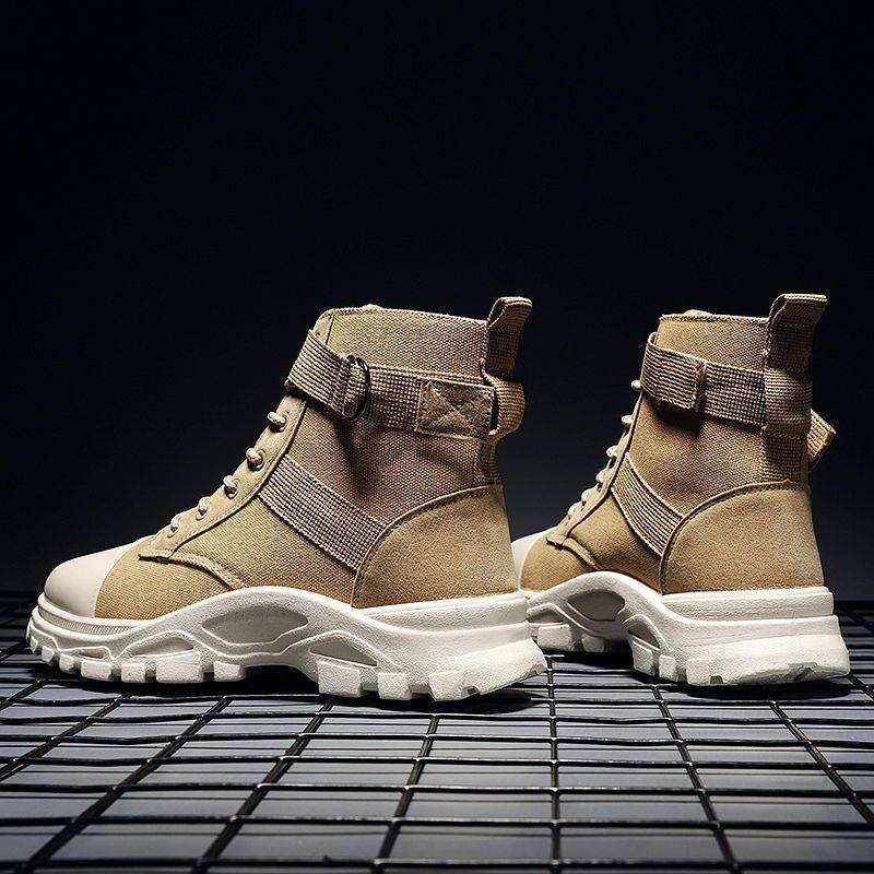 Men's British Style Casual All-matching Worker Boot - Image 9