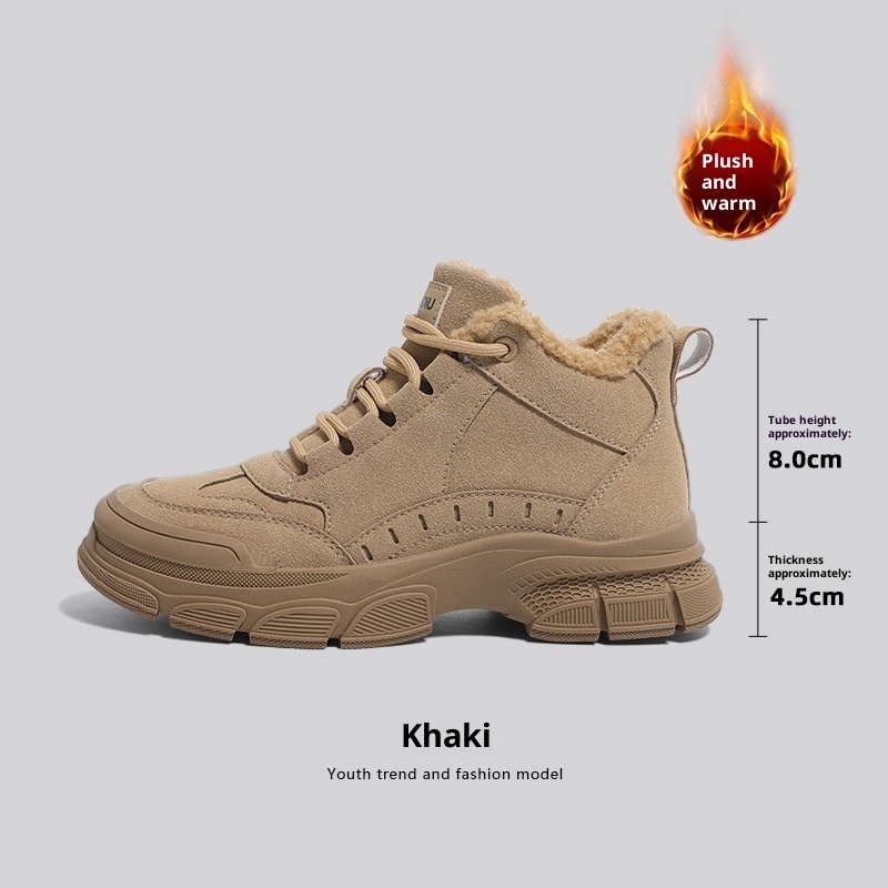 Warm Snow Boots Women's Non-slip Plus Velvet Thickened Martin Boots - Image 4