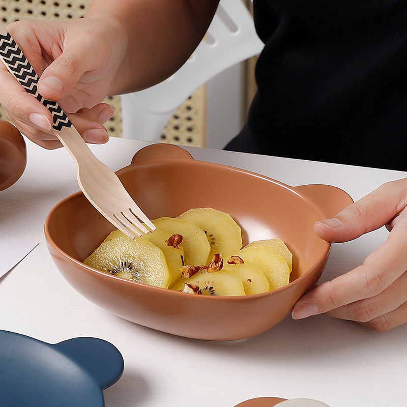 Home Cartoon Cute Bear-shaped Dinner Plate — изображение 2